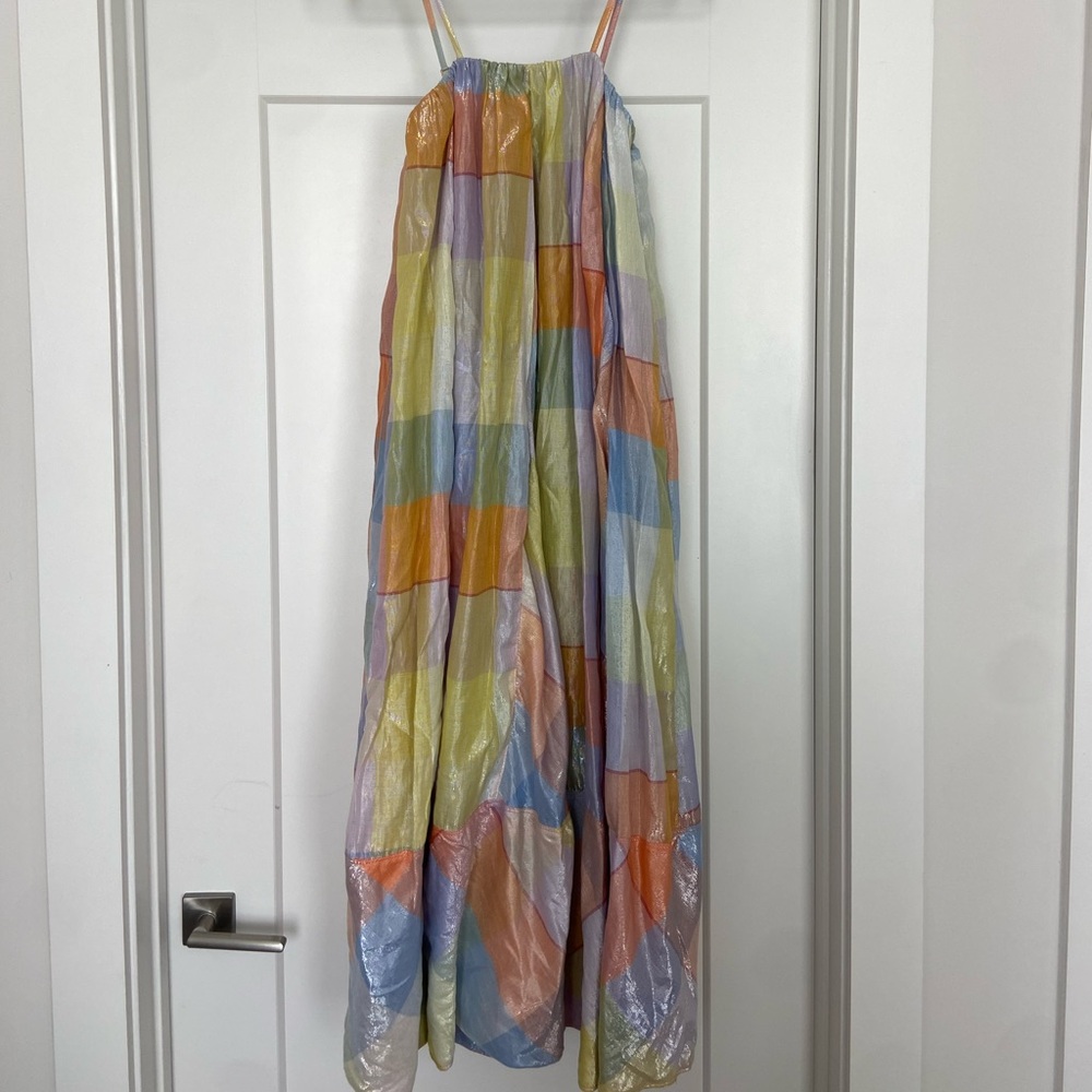 Pilcro Plaid Tent Maxi Dress